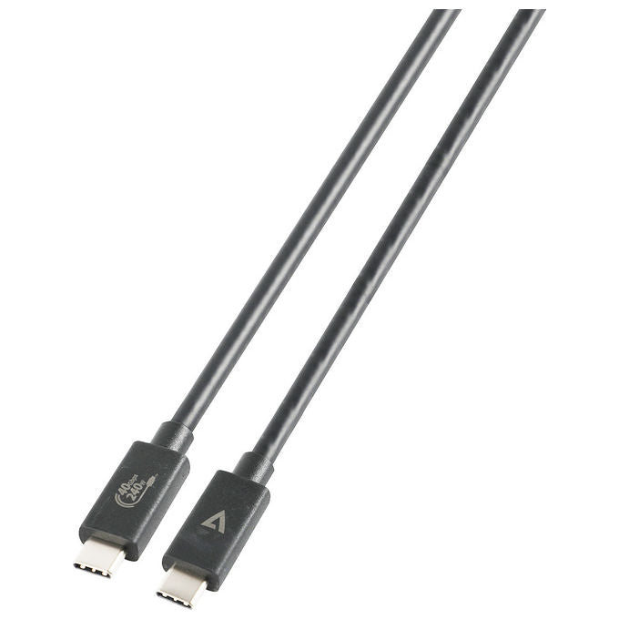 V7 V7USB4-1.2M Cavo USB-C USB 4.0 Thunderbolt 4 40 Gbps 240W 1.2 m colore Nero
