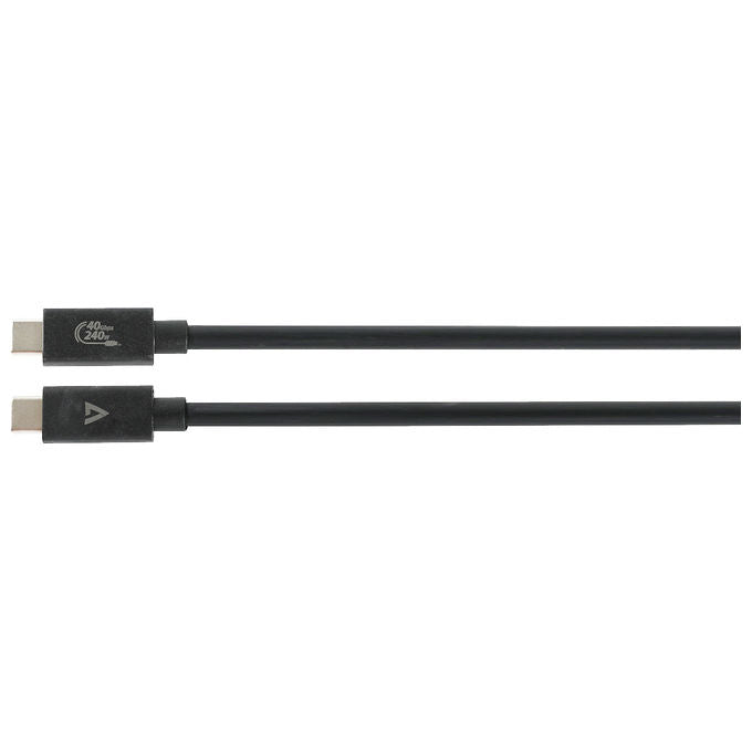V7 V7USB4-1.2M Cavo USB-C USB 4.0 Thunderbolt 4 40 Gbps 240W 1.2 m colore Nero