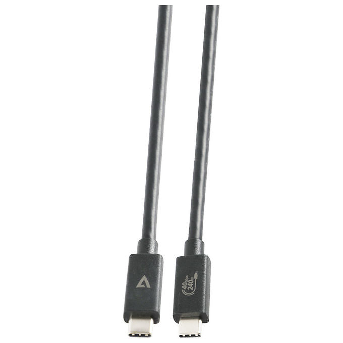 V7 V7USB4-1.2M Cavo USB-C USB 4.0 Thunderbolt 4 40 Gbps 240W 1.2 m colore Nero