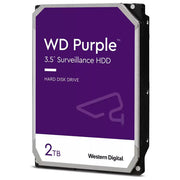 Western Digital WD23PURZ Purple HDD Disco Rigido Interno 2 TB 3.5'' SATA Sorveglianza 24-7 64 Camere 180 TB-anno