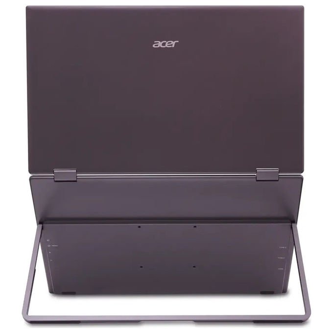 Acer PD163QBMIUUX Monitor Portatile 15.6'' Full HD IPS LED 1920x1080 60Hz 250 cd-m² Hub USB-C HDMI colore Grigio