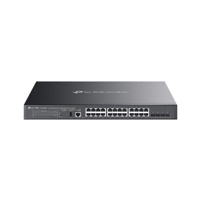 TP-Link SG5428XMPP Switch Gestito L3 24 Porte Gigabit 4 Slot SFP+ 10G PoE++ 500W Montaggio Rack colore Nero