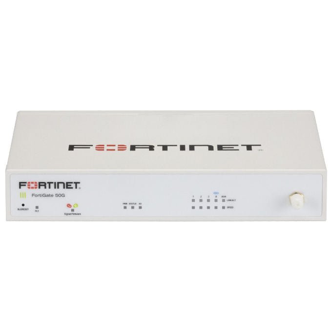 Fortinet FG-50G FortiGate Firewall Hardware Desktop 5 Gbit-s 5 Porte Gigabit RJ-45 Wi-Fi 6 VPN IPSec 4,5 Gbit-s
