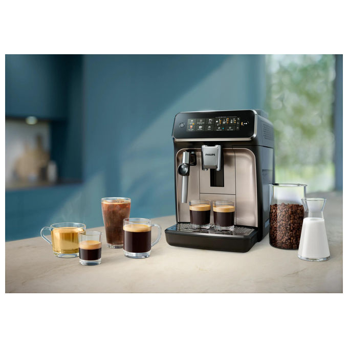 Philips EP3329-70 Series 3300 Macchina da caffe' Automatica 1,8 L 15 bar 1500 W Macinatore integrato SilentBrew AquaClean colore Nero