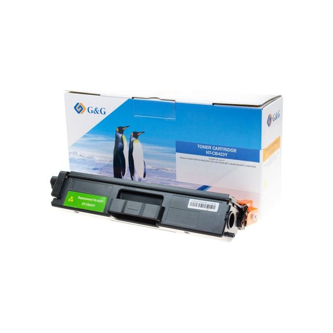 GandG TN-423Y Toner Compatibile Brother 4000 Pagine colore Giallo