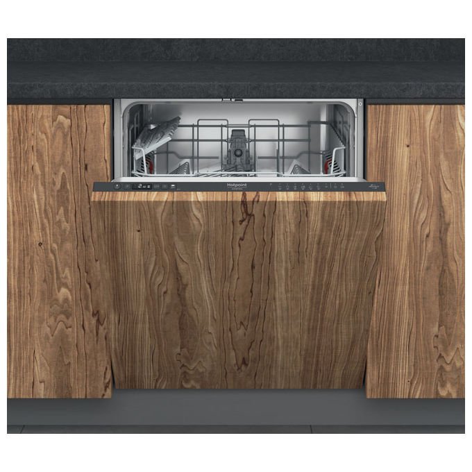 Hotpoint H2I HKD526 Lavastoviglie da incasso 14 coperti Classe E 46 dB 9,5 L Partenza Differita (82x60x55 cm) colore Nero