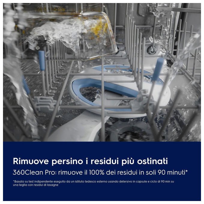 Electrolux E82LX220S Serie 800 Lavastoviglie Incasso 14 coperti Classe A-10% 38 dB AirDry Wi-Fi Inverter (82x60x56 cm) colore Nero