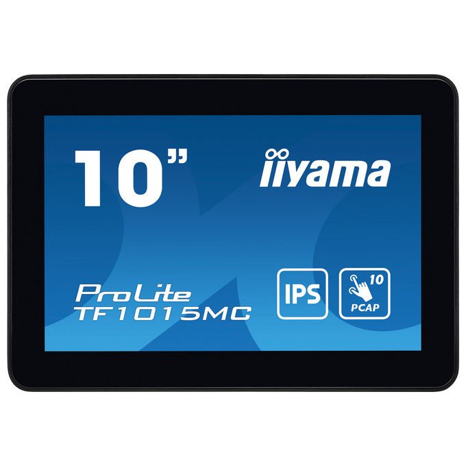 Iiyama TF1015MC-B3 ProLite Monitor Open Frame Touch IPS 10.1'' PCAP 10 punti 1280x800 IP65 colore Nero