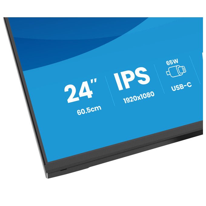 Iiyama XB2497HSN-B1 ProLite Monitor PC 23.8'' IPS Full HD 100Hz 1ms USB-C 65W Hub USB 3.2 LAN AMD FreeSync colore Nero