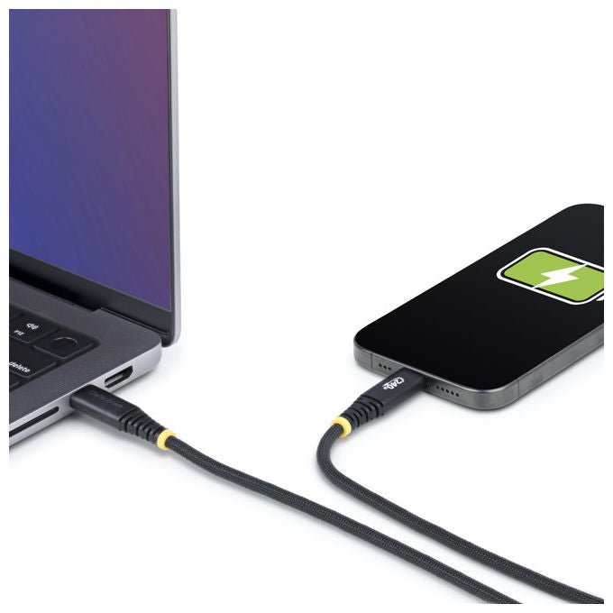 StarTech S2CEPR3M-USB-CABLE Cavo USB-C 240W 5A PD 3.1 EPR 3m Silicone Nylon Intrecciato Certificato USB-IF colore Nero