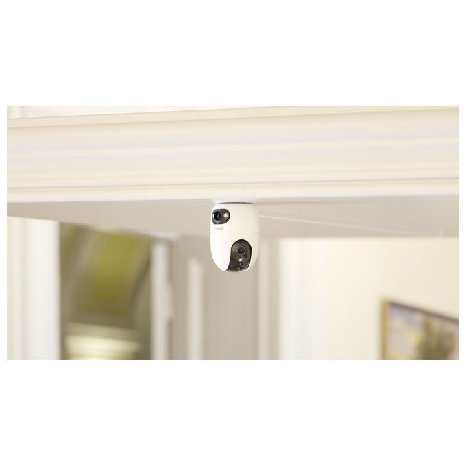 Imou IPC-S20EP-6M0S-IMOU A1 Dual Telecamera IP Wi-Fi 6 Dual Band Doppia Lente 6 MP Visione Notturna Rilevamento AI Audio Bidirezionale MicroSD 512 GB colore Nero Bianco