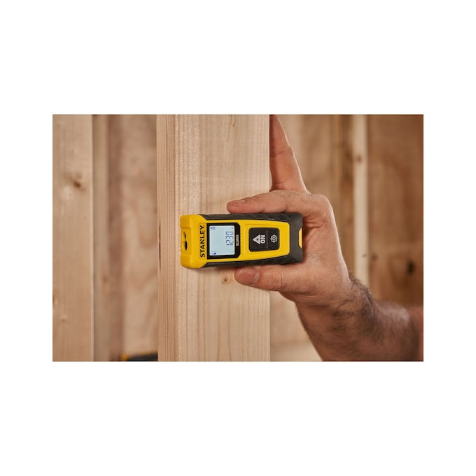 Stanley SLM65 Distanziometro Laser 20 m precisione 3 mm display LCD calcolo area volume colore Nero Giallo
