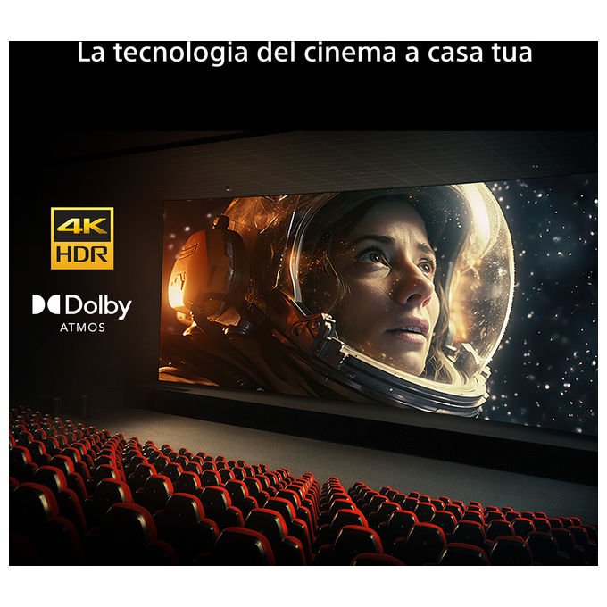 Sony K-55S25M2 BRAVIA 2 II Smart TV 55'' 4K Ultra HD LCD Direct-LED Google TV Dolby Atmos colore Nero