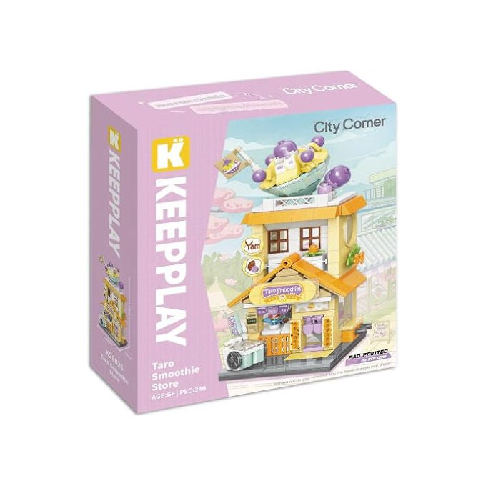 Keepplay K28026 City Corner Set di Costruzione Negozio degli Smoothie 340 pezzi compatibile LEGO 6+