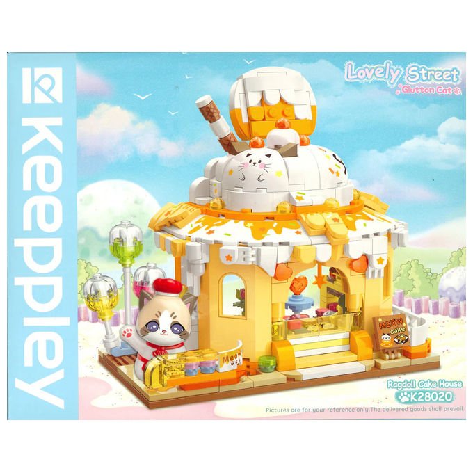 Keepplay KP28020 Lovely Street Ragdoll Cake House Kit di costruzione mattoncini compatibile Lego