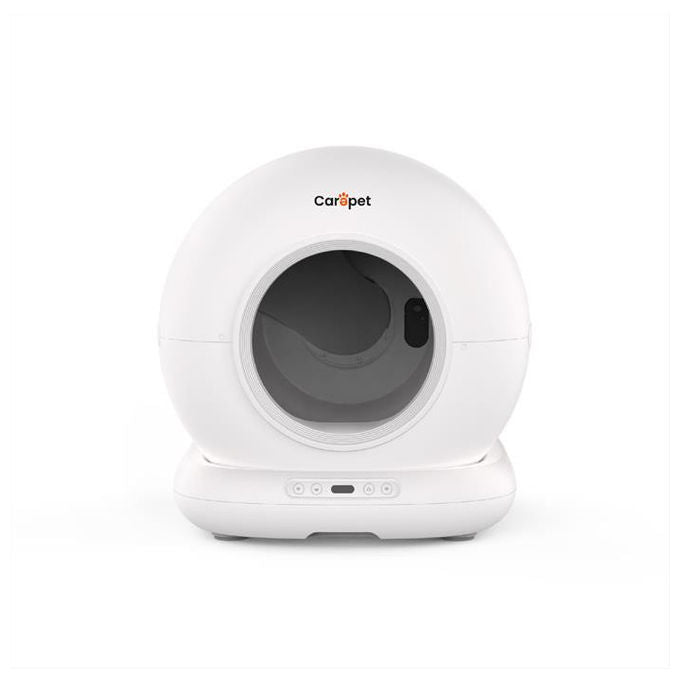 Carepet C102WC CL01W Lettiera Autopulente per Gatti WiFi App Sterilizzazione UVC Blocco Bambini colore Bianco