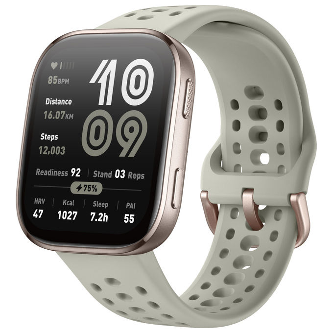 Amazfit W2435EU4N Bip 6 Smartwatch AMOLED 1,97'' GPS Bluetooth 5.2 140+ Sport 5 ATM 14 giorni autonomia colore Stone