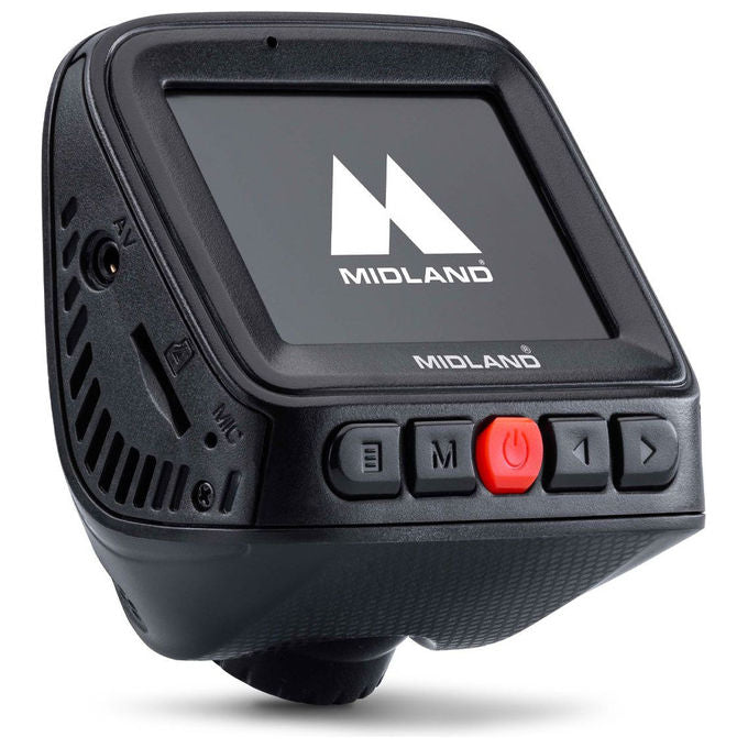 Midland C1644 Street Guardian One Dash Cam Full HD 1080p 30fps 120° Display 2'' Avvio Automatico Sensore G Micro SD 64 GB