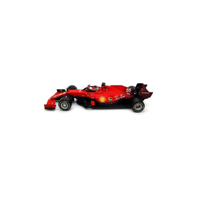 Bburago 18-16809CS Ferrari SF21 Modellino F1 Carlos Sainz Jr 2021 Die Cast Scala 1:18 colore Rosso