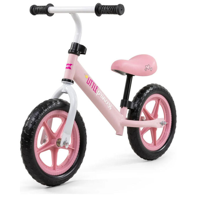 Okbaby 39350002 Little Princess Bicicletta senza Pedali Balance Bike 12'' fino 30 Kg per Bambini 24 mesi colore Rosa