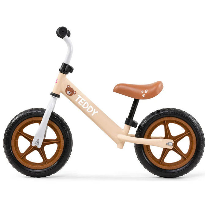 Okbaby 39350001 Balance Bike Teddy Bicicletta senza Pedali Bambini 24 Mesi Telaio Leggero Sedile Regolabile 30 Kg colore Marrone