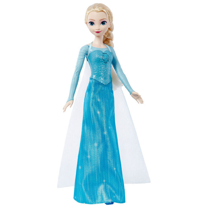 Mattel JDL58 Disney Frozen Elsa Bambola Cantante All'alba Sorgero' 4 Lingue Abito Rimovibile Capelli Pettinabili colore Multicolore