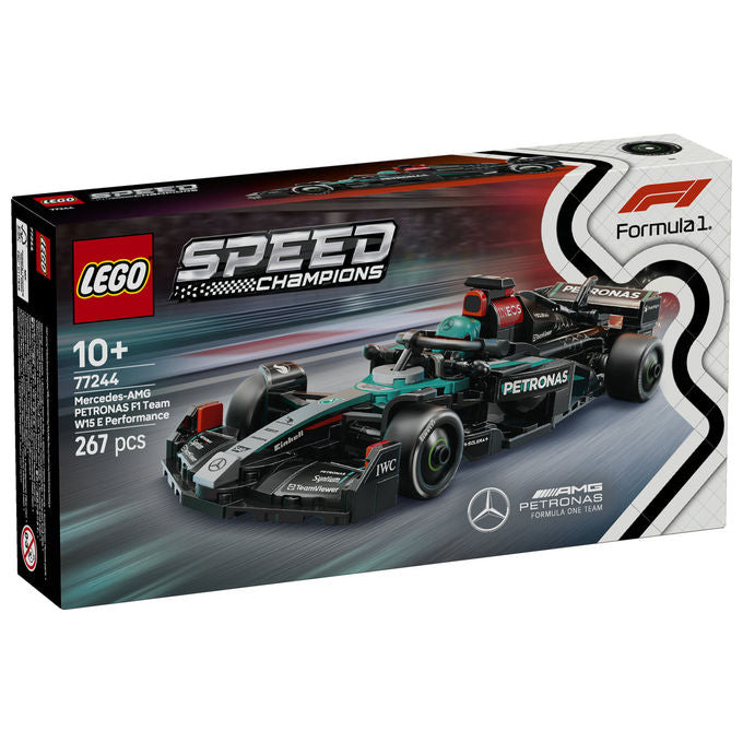 Lego 77244 Speed Champions Set di Costruzioni Auto da Corsa Mercedes-AMG PETRONAS F1 W15 267 Pezzi 1 Minifigure 10+