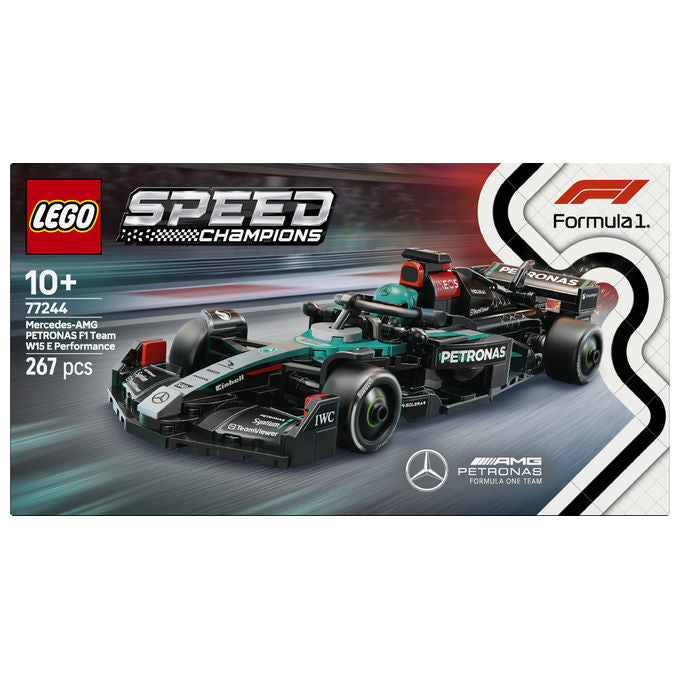 Lego 77244 Speed Champions Set di Costruzioni Auto da Corsa Mercedes-AMG PETRONAS F1 W15 267 Pezzi 1 Minifigure 10+