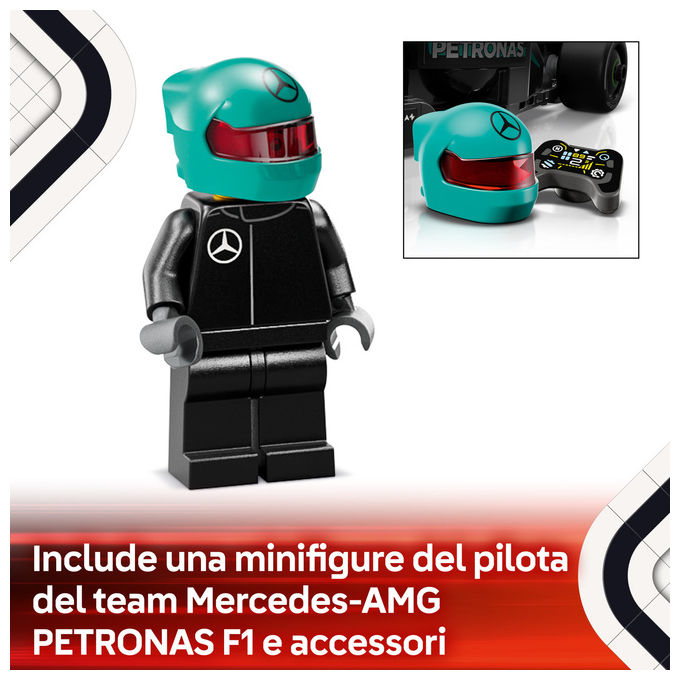 Lego 77244 Speed Champions Set di Costruzioni Auto da Corsa Mercedes-AMG PETRONAS F1 W15 267 Pezzi 1 Minifigure 10+