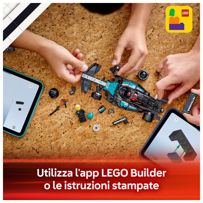 Lego 77244 Speed Champions Set di Costruzioni Auto da Corsa Mercedes-AMG PETRONAS F1 W15 267 Pezzi 1 Minifigure 10+
