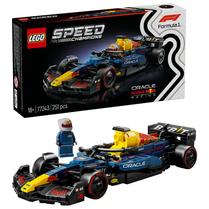 Lego 77243 Speed Champions Auto da Corsa F1 Oracle Red Bull Racing RB20 Set da Costruzione 251 Pezzi con Minifigure Pilota