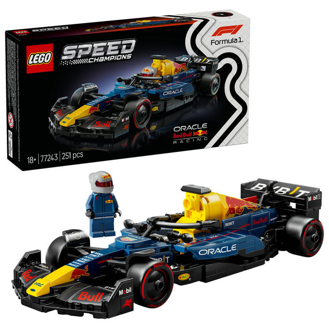 Lego 77243 Speed Champions Auto da Corsa F1 Oracle Red Bull Racing RB20 Set da Costruzione 251 Pezzi con Minifigure Pilota