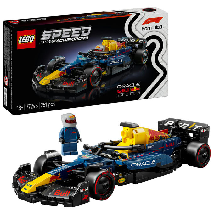 Lego 77243 Speed Champions Auto da Corsa F1 Oracle Red Bull Racing RB20 Set da Costruzione 251 Pezzi con Minifigure Pilota