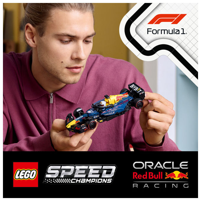 Lego 77243 Speed Champions Auto da Corsa F1 Oracle Red Bull Racing RB20 Set da Costruzione 251 Pezzi con Minifigure Pilota
