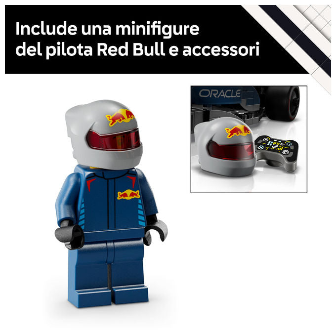 Lego 77243 Speed Champions Auto da Corsa F1 Oracle Red Bull Racing RB20 Set da Costruzione 251 Pezzi con Minifigure Pilota