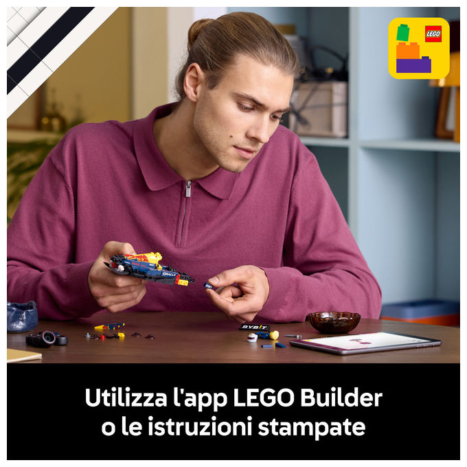 Lego 77243 Speed Champions Auto da Corsa F1 Oracle Red Bull Racing RB20 Set da Costruzione 251 Pezzi con Minifigure Pilota