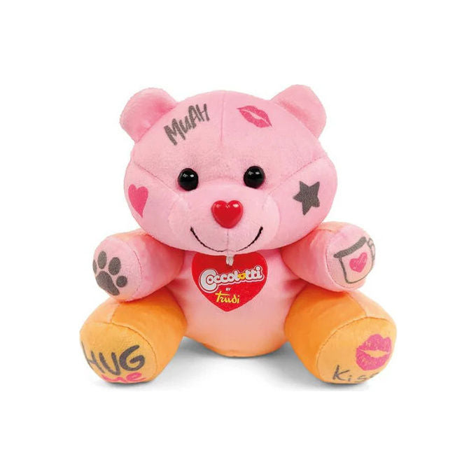 Trudi 25042 Coccolotti Love and Tell Peluche Orsetto Interattivo Registrazione Voce Taglia XS colore Honey