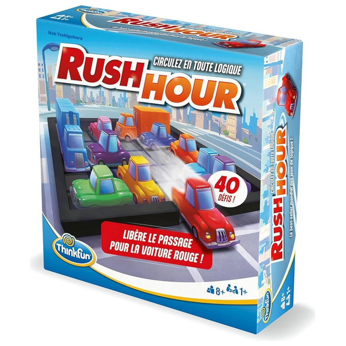 Ravensburger 76601 Rush Hour Refresh Gioco di Logica Rompicapo 40 Sfide 4 Livelli 8+ Anni