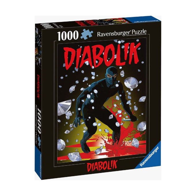 Ravensburger 12001513 Puzzle 1000 Pezzi Diabolik Caccia ai Diamanti 70x50 cm