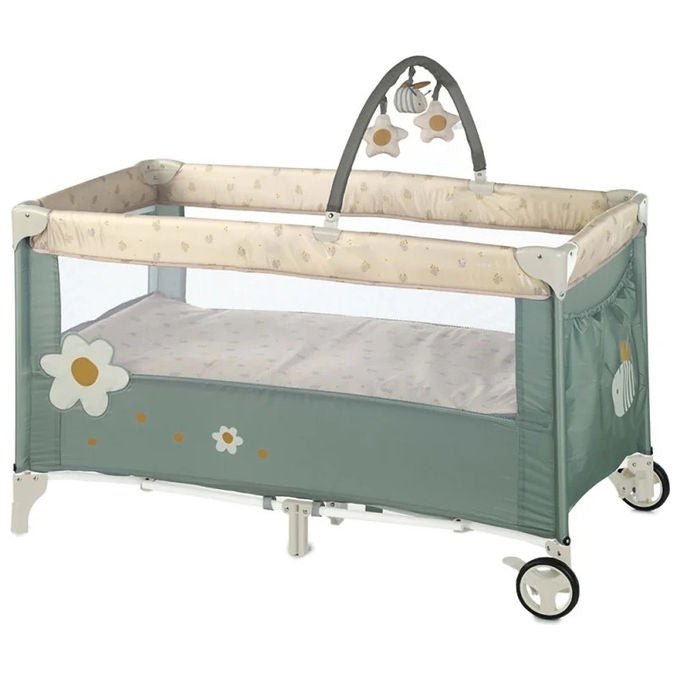 Jane 18JA9LEDULETOU90 Duo Level Toys Lettino da Viaggio 2 Livelli Arco Giochi Borsa Trasporto Inclusa colore Mist