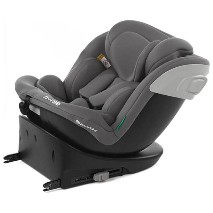Nurse Scala Seggiolino Auto i-Size da 40 a 150 cm Girevole 360° ISOFIX Top Tether colore Nero
