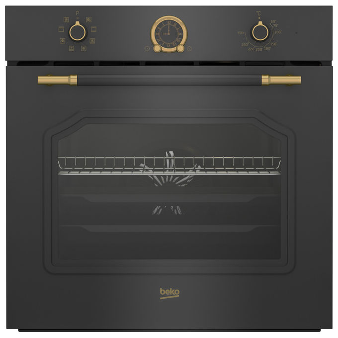 Beko RBIM19200AD b300 Forno da incasso Elettrico Multifunzione 72 L Classe A 8 Funzioni AeroPerfect (59.5x59.4x56.7 cm) colore Antracite