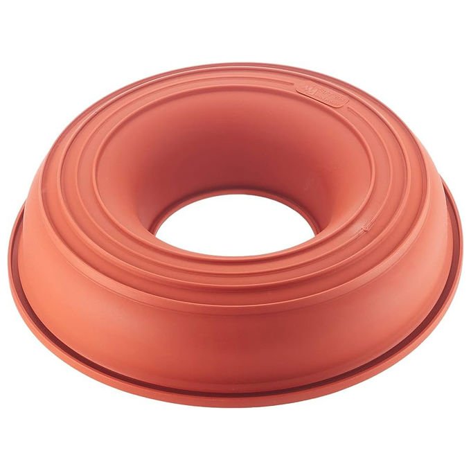 Silikomart SFT205 Uniflex Stampo Savarin Ciambella in Silicone Ø 24 cm h 55 mm Volume 1,5 l colore Marrone