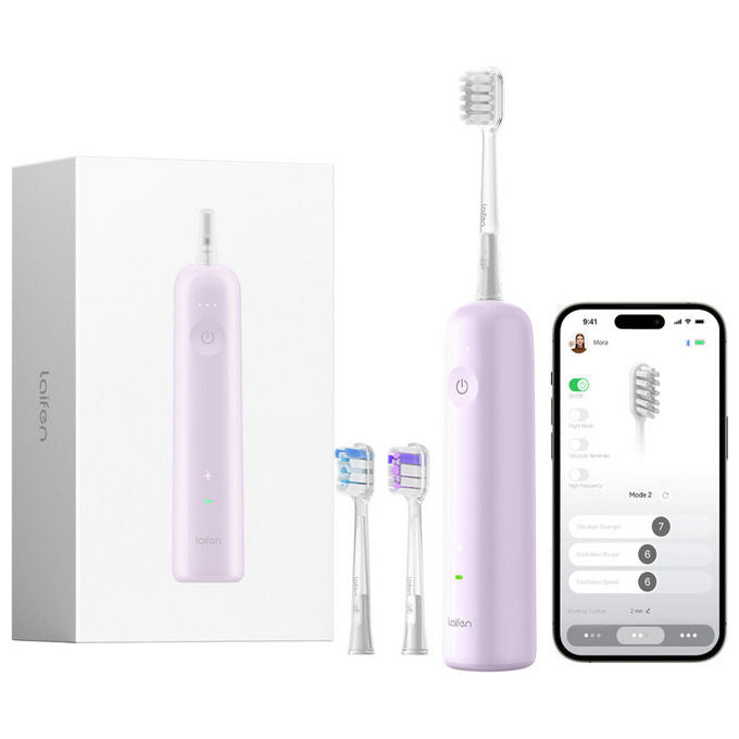 Laifen Wave Spazzolino elettrico Oscillante Rotante 3 modalita' Timer 3 testine colore Bianco