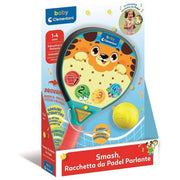 Clementoni 17548 Baby Clementoni Smash Racchetta da Padel Parlante Interattiva 1-4 anni suoni e canzoncine