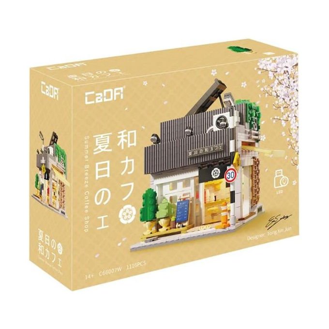 CaDA C66007W Set di Costruzioni Caffetteria Estiva Giapponese Summer Breeze 1116 Pezzi 14+