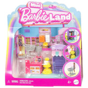 Barbie JCR33 Mini BarbieLand Playset Supermercato con Mini Bambola 3,8 cm Scaffali Bancone Cassa Carrello colore Multicolore