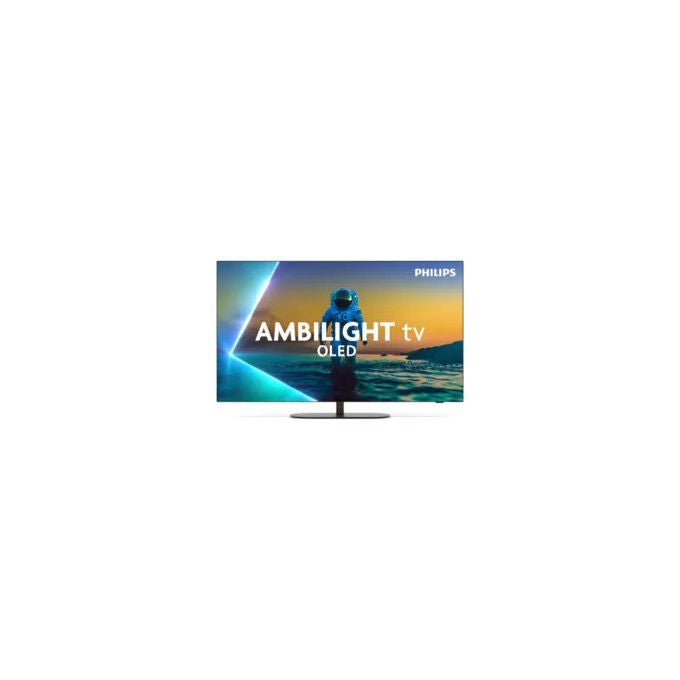 Philips 48OLED820-12 Ambilight TV OLED 48'' 4K UHD Google TV P5 AI Dolby Vision Atmos 144 Hz colore Nero