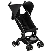 MoMi WOSP00033 Grace Passeggino da Viaggio Compatto Pieghevole telaio alluminio cinture 5 punti zaino incluso colore Nero