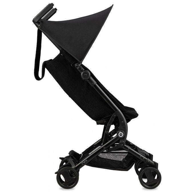 MoMi WOSP00033 Grace Passeggino da Viaggio Compatto Pieghevole telaio alluminio cinture 5 punti zaino incluso colore Nero